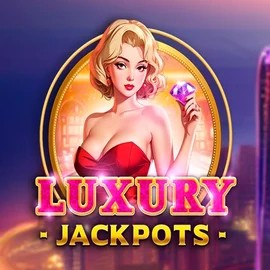 Luxury Jackpots slot logo by Triple Cherry at Oranje Palace Casino